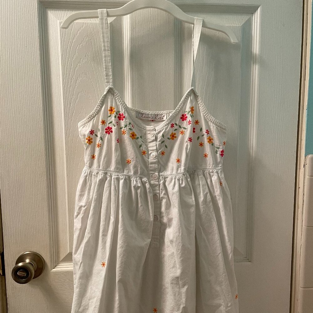 Claire's Rose Dainty Floral Print Mini Dress